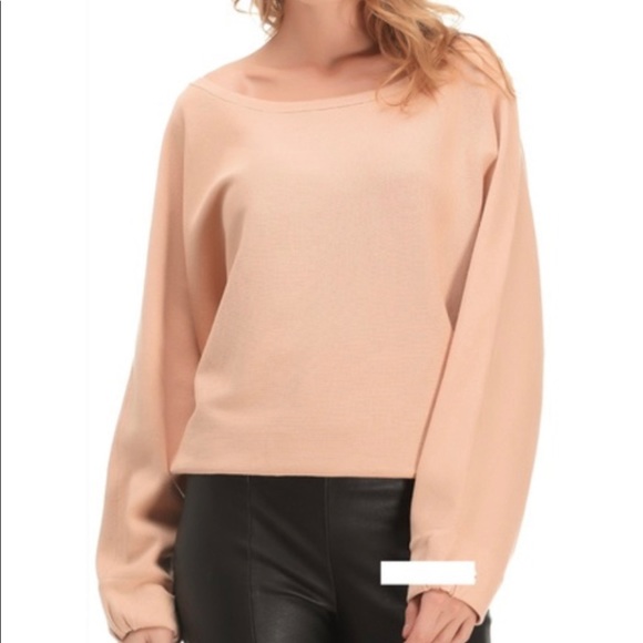 ZARA Knit Dolman Sleeve Sweater Peach Pink Size small pre owned - Picture 2 of 3